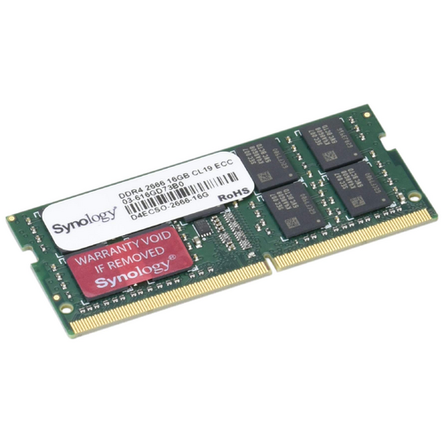 Synology 16GB (1x16GB) D4ECSO-2666-16G Memory Module for Applied Models: RS1221(RP)+ DS3617xs DS2419+ DS1819+ DS1618+ RS820RP+ RS820+ DVA3219 DVA3221 