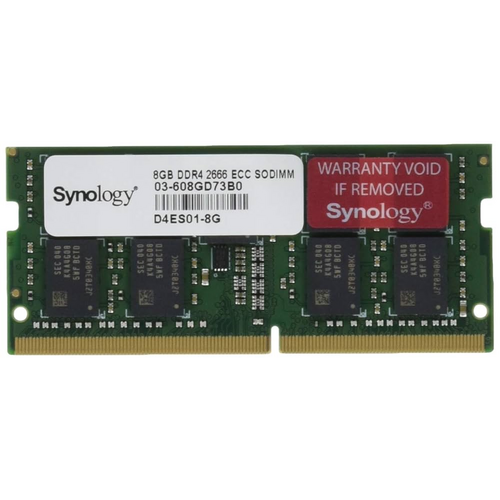 Synology 8GB (1x8GB) DDR4 ECC Unbuffered SODIMM for Applied Models: DS1621xs+ DS1621+ DS1821+ RS1221+ RS1221RP+