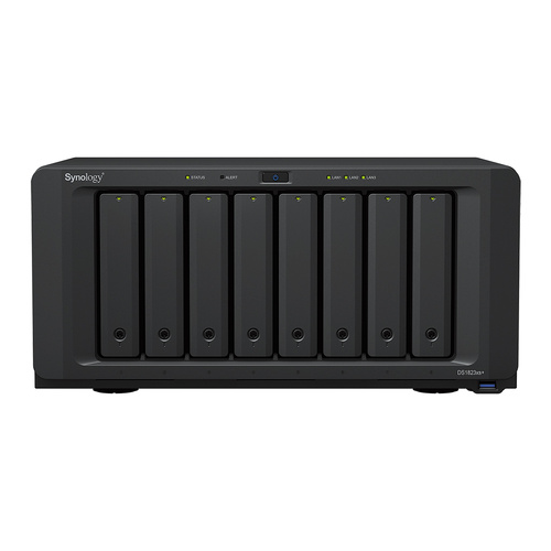 Synology DiskStation DS1823xs+ 8-Bay + 2xNVMe NAS LFF/SFF Diskless Desktop Tower AMD Ryzen V1780B 4-Core 3.35GHz 8GB
