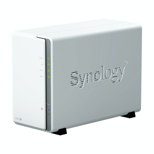 Synology DiskStation DS223J 2-Bay NAS LFF/SFF Diskless Desktop Tower Realtek RTD1619B 4-Core 1.7GHz 1GB