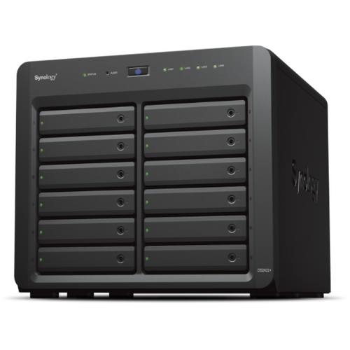 Synology DiskStation DS2422+ 12-Bay NAS LFF/SFF Diskless Desktop Tower AMD Ryzen V1500B 4-Core 2.2GHz 4GB