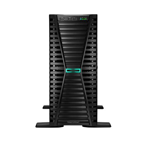 HPE ML110 Gen11 4510 2.4GHz 12c 1P 2x32GB-R MR408io 2x480GB SATA SSD 2x800W RPS APSC Server